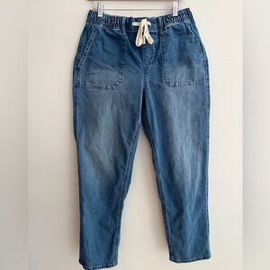 BUFFALO David Bitton Pull On Drawstring Elastic Waist Jeans Straight Leg